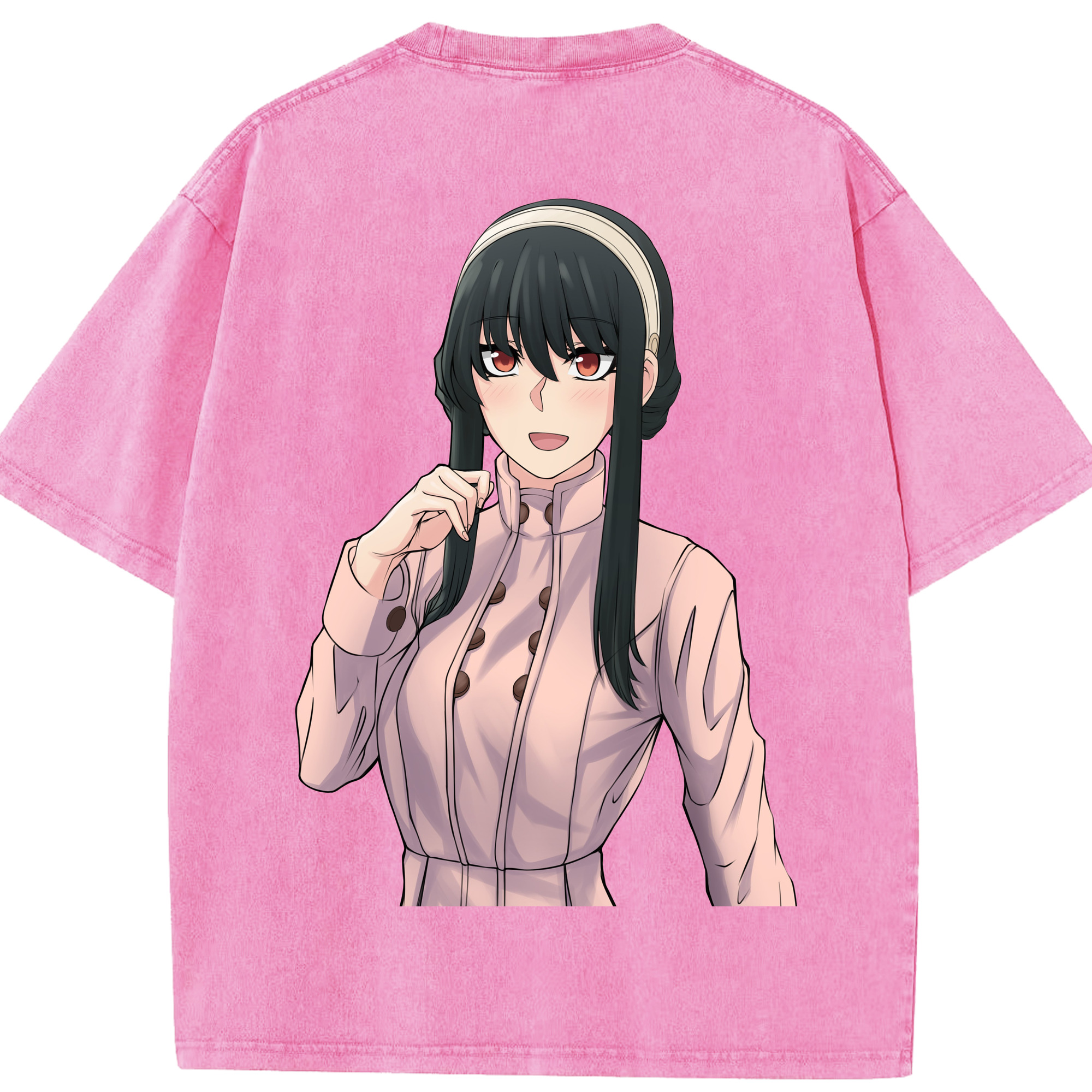 （画像用） SPY×FAMILY间谍家家酒 綿100% ヴィンテージ風 半袖Tシャツ（背面プリント）